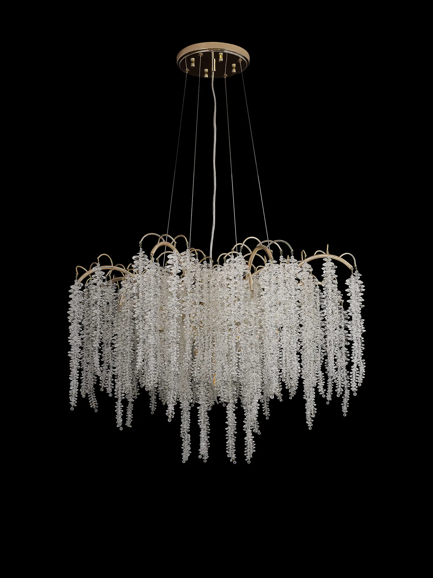 Wisteria French Gold Crystal Floor Lamps Diyas Designer Floor Lamps 